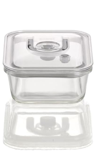 Vacuümcontainer van borosilicaatglas, 1000 ml, BPA-vrij, hittebestendig, vaatwasmachinebestendig