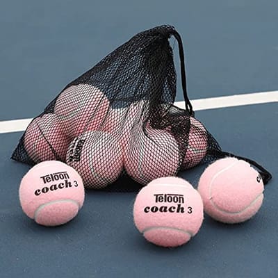 Tennisballen - Oefenballen - Tennis Training - Drukloze Ballen - 12 Stuks - Roze