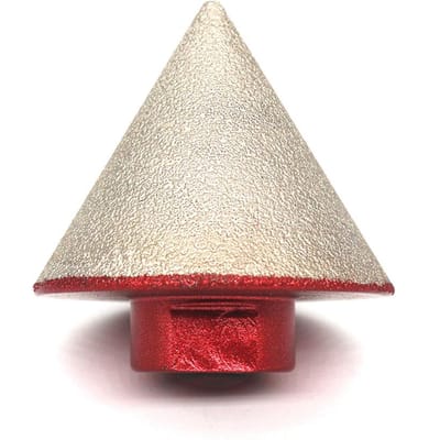 80# vacuümgesoldeerde diamant afschuinboor ronde afschuinfreesbits voor het vergroten van polijst-afschuiningen M14 Thread veelkleurig