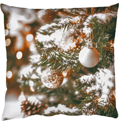 Sierkussens - Kussentjes Woonkamer - 50x50 cm - Kerst - Kerstboom - Winter - Binnen - Sneeuw
