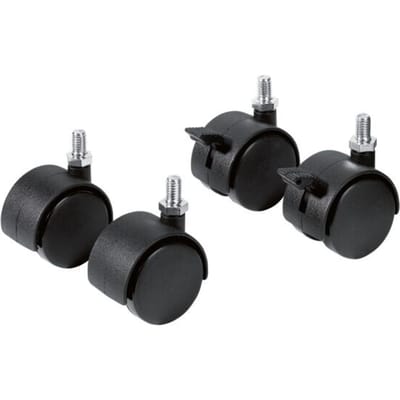 FRANKEN Wielset voor presentatieborden, kunststof, zwart