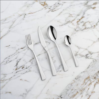 Amefa Livia Trendy - 24-delige bestekset - voor 6 personen - zilverkleurig - in luxe houten kist