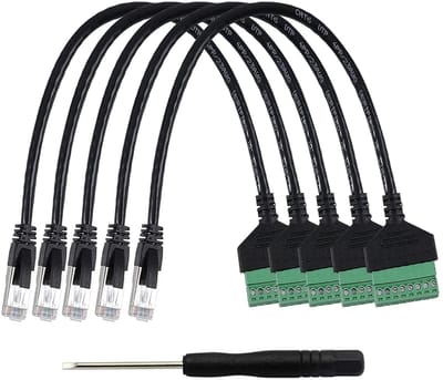 Dailygoody - RJ45 Adapters - 8 Pin Schroef Adapters - Hoge kwaliteit - Cat7 Cat6 Cat5 - Ethernet Extender - Ideaal voor netwerkverbinding - Geschikt v