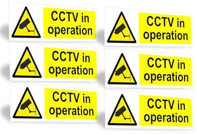 CCTV In Operatie Teken - Waarschuwingsborden voor Beveiliging