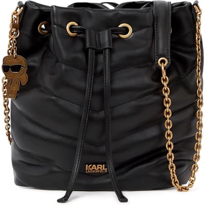 Karl Lagerfeld Ikon Seasonal Bucket Bag Black Taglia: OS | Borse a mano Outlet | Donna | Nero