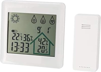 Weerstation Met Buitensensor - Weerstation Draadloos Binnen Buiten