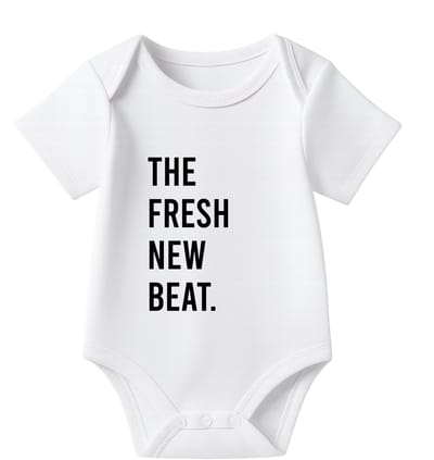 Romper A fresh new beat - wit - korte mouw