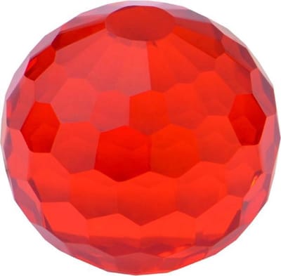 Quiges Verwisselbare Ring Steen Geslepen Bolletje 8mm - Rood - E8RHDC012