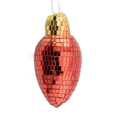 HomeBound by KY | Kersthanger Discobal rood/geel | kersthanger | feestdecoratie