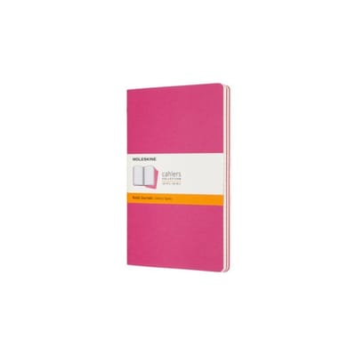 Moleskine cahier journal soft cover large kinetic roze gelinieerd à 3 stuks