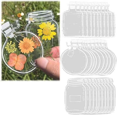 30 Stuks Transparante Gedroogde Bloemen Boekenleggers, DIY Bloemen Boekenleggers, Creatieve Boekenleggers voor Boekliefhebbers