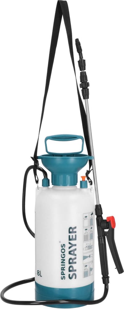 Springos Drukspuit - Handmatig - Planten - 8 Liter