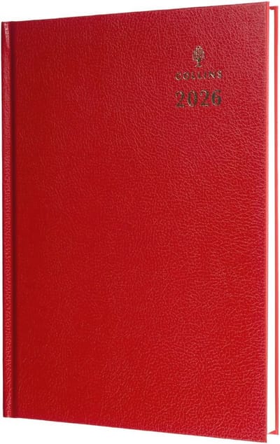 Bureau 2026 Kalender Planner - A4 Harde Kaft - Rood