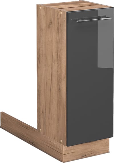 Vicco Fame-Line Keukeneiland – 30 cm zonder werkblad Antraciet Hoogglans