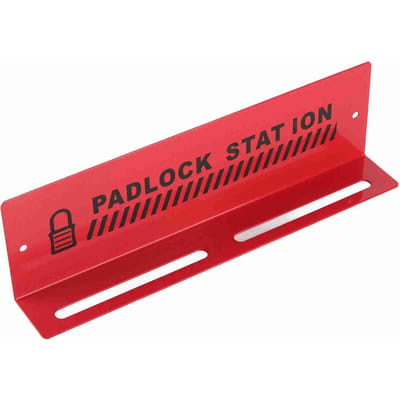 Lockout Tagout Slotenstation Rood Staal Wandmontage Alarm Herinnerings Hangslotstation voor Management Werkstation red