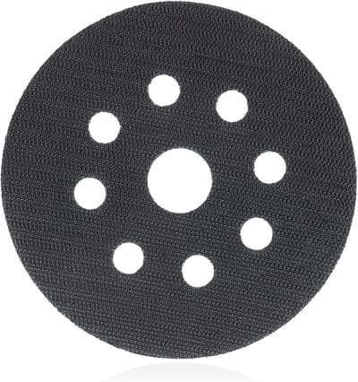 Klittenbandschijf 125 mm 8 gaten met middengat voor schuurmachine