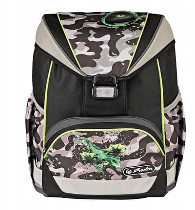 Herlitz Ultralight Rugzak Camo Dragon - Ergonomisch & Lichtgewicht