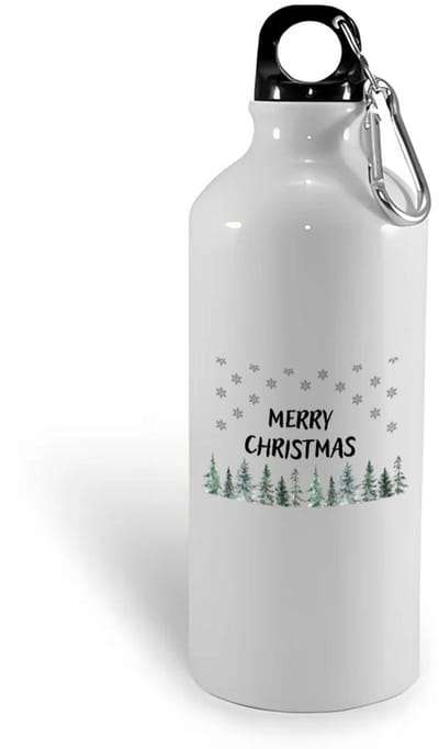 Hacebo® - Kerst merry christmas kerstbomen waterfles - Kerstmis - Kerst beker - winter - kerst - christmas - kerst cadeau - water fles - 400ML