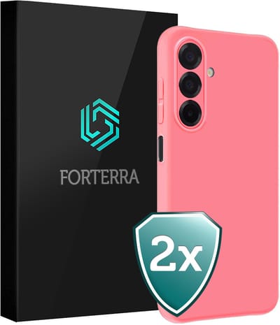 Hoesje 2 Stuks - Geschikt voor Samsung Galaxy A17 - Sterk & Shockproof - Back Cover - Case Siliconen - Telefoon Hoes - Lichtroze