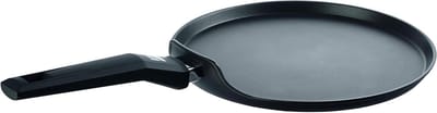 Crêpepan Aluminium - Pannenkoekenpan - Lekkere Pannenkoeken Bakken - HI-TEC Antiaanbaklaag - 26 cm - Roestvrij staal