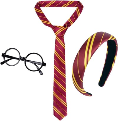 Woven Necktie voor Cosplay, Toebehoren voor Tovenaars, Halloween Kostuums en Accessoires voor Kinderen en Volwassenen