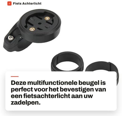 Dailygoods - Fiets Achterlicht Beugel voor Zadelpen en Accessoires