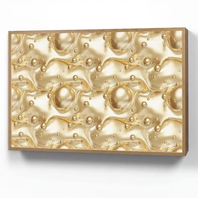 Wandlamp 90x60 cm - Oplaadbaar - Vloeibaar - Druppels - Goud - Wandlampen binnen woonkamer - Slaapkamer lamp - Decoratieve nachtlamp - Vloerlamp draadloos
