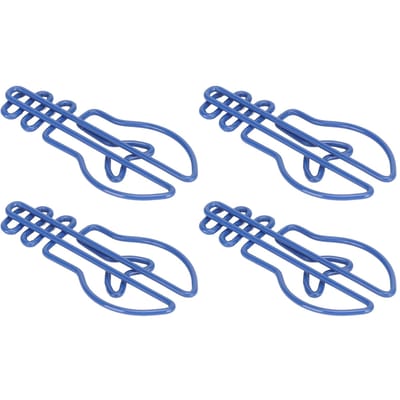 100 Stuks Paperclips Kleine Schattige Gloeilamp Speciale Vorm Metaal Kantoorbenodigdheden voor Notities Blauw