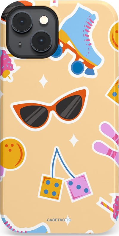 Casetastic Hoesje Geschikt voor Apple iPhone 14 Plus Magsafe - Stijlvolle Beschermende Duo-layer Case - Milkshake vibes