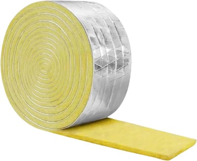Isolatietape - Leidingisolatie Rol - Temperatuur Beheersen - Zelfklevende Glasvezel - 10 Meter Lengte