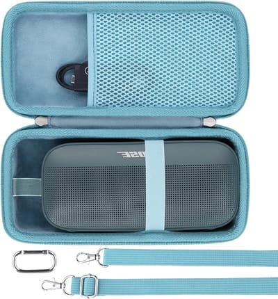 Duurzame Hard Case voor Bluetooth Portable Speaker - Bescherming voor Bose SoundLink Flex 2e Generatie, Ideaal voor Reizen en Outdoor Gebruik, Stone Blue