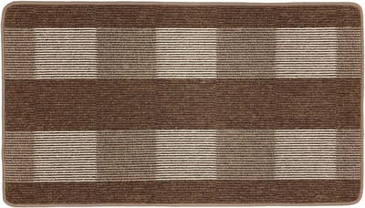 Vloerkleed Karree - Bruin - 67x120 cm