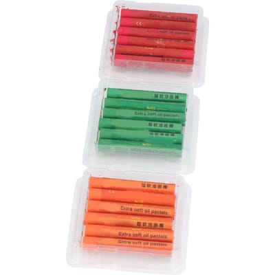 18 stuks Oliepastels Set Zachte Textuur Olieachtige Inkt Materiaal Makkelijk Mengen Kleuren Rood Groen Oranje Pastels Tekenbenodigdheden