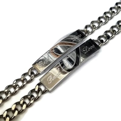 Aramat Jewels | Armbanden | Stalen Relatie Armband Bicolor Gourmet | | | |10mm | Staal | Volwassenen | Verkleurd niet