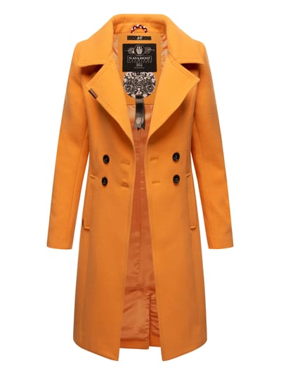 Navahoo Dames Trenchcoat Wooly – Premium Wintermantel met Elegante Pasvorm