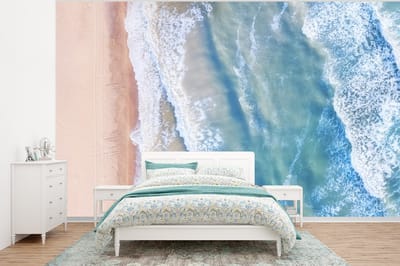 Behang - Fotobehang Strand - Water - Zee - Breedte 320 cm x hoogte 240 cm