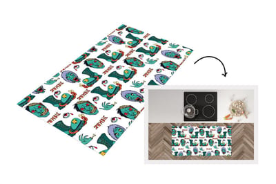 Keukenloper - Loper keuken - Tiener - Zombie - Schoenen - Patronen - 120x60 cm - Keukenloper vinyl