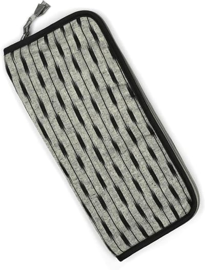 Ronde Breinaalden Etui Leeg - Ikat Patroon