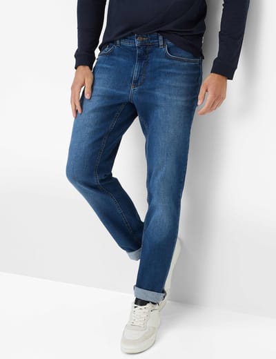 Brax Heren Jeans  Style COOPER, denim lichtblauw, maat 30/30