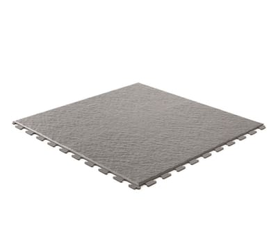 Rubbermagazijn - PVC kliktegels leisteen donkergrijs 458x458x5mm - winkel - showroom - garage - prijs per stuk