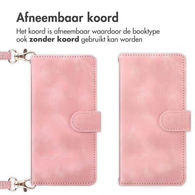 imoshion Hoesje - Geschikt voor Samsung Galaxy S23 - Bookcase met koord - Roze