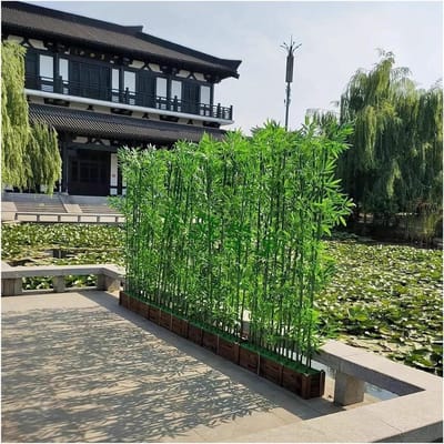 Kunstmatige Bamboe - Zijde Boom - Ruimte Decoratie - Onderhoudsvrij - 1.2m - Groen