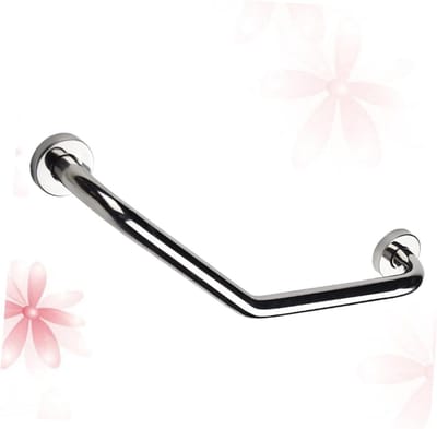 Toiletbeugel - Veiligheidsgreep Handgreep - Veiligheid in Huis - Antislip Verhoogde Lijnen - 47x9x15cm - Zilver