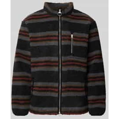 Relaxed fit fleecejack met opstaande kraag