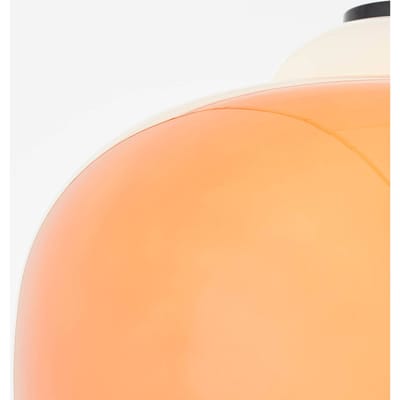 Brilliant Blop hanglamp 30cm oranje glas/metaal 1x A60, E27, 60 W, geschikt voor normale lamp (niet inbegrepen)