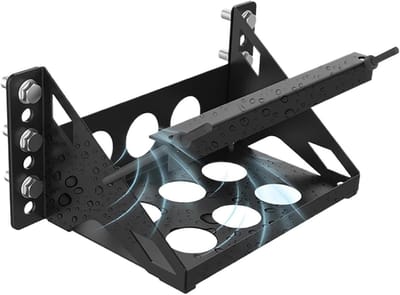 Auto Accu Houder - Bevestigingsbak Batterij - Voertuig Organisatie - Universeel Metaal Ontwerp - 40 x 21 x 7 cm