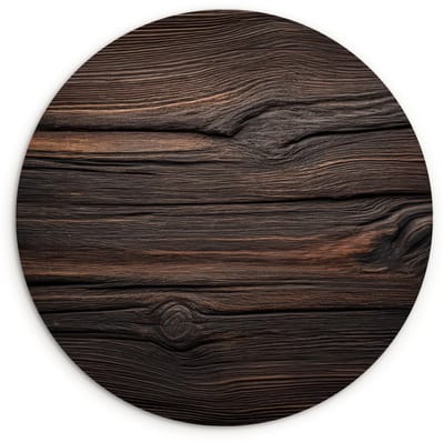 WallCircle® Wandcirkel 120x120 cm - Muurcirkel Hout - Grillige nerven - Muurdecoratie woonkamer - Wanddecoratie slaapkamer - Kamer decoratie accessoires - Ronde schilderijen XXL