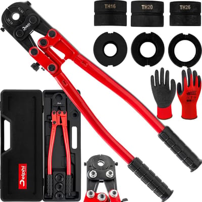Hydraulische Perstang Set met TH-Bekken (16-20-26mm) voor PEX, Koper en Aluminium Buis