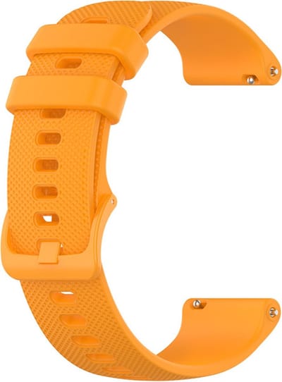 Siliconen bandje - geschikt voor Amazfit GTS / GTS 2(E) / GTS 2 Mini / GTS 3 / 4 (Mini) / Bip (S) / Bip U (Pro) / Bip Lite / Bip 3 (Pro) / GTR 42 mm / Pop (Pro) / Active (2) - oranje