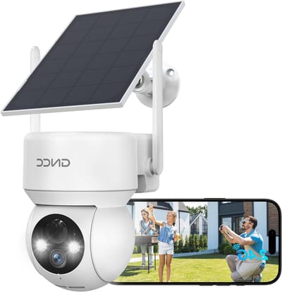 Buiten Camera - Beveiligingscamera Set - Huis Beveiligen - Zonne-energie Draadloos - 1080P HD - Wit